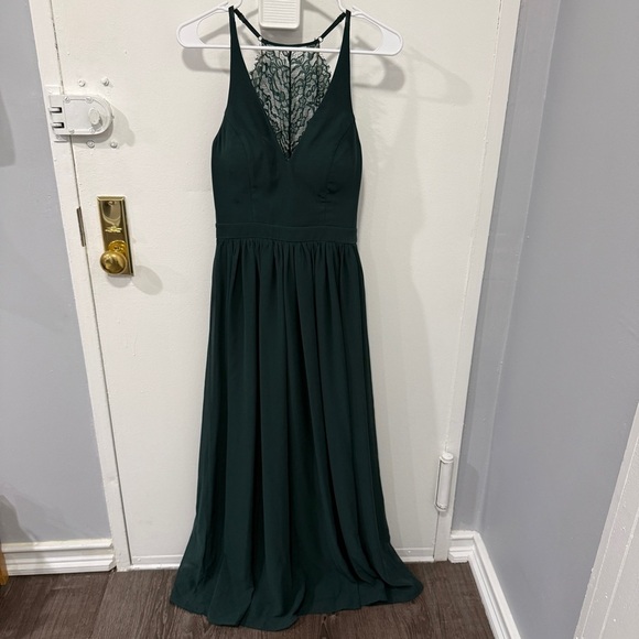 Lulus Dresses & Skirts - Lulus Green Lace A-Line Maxi Dress